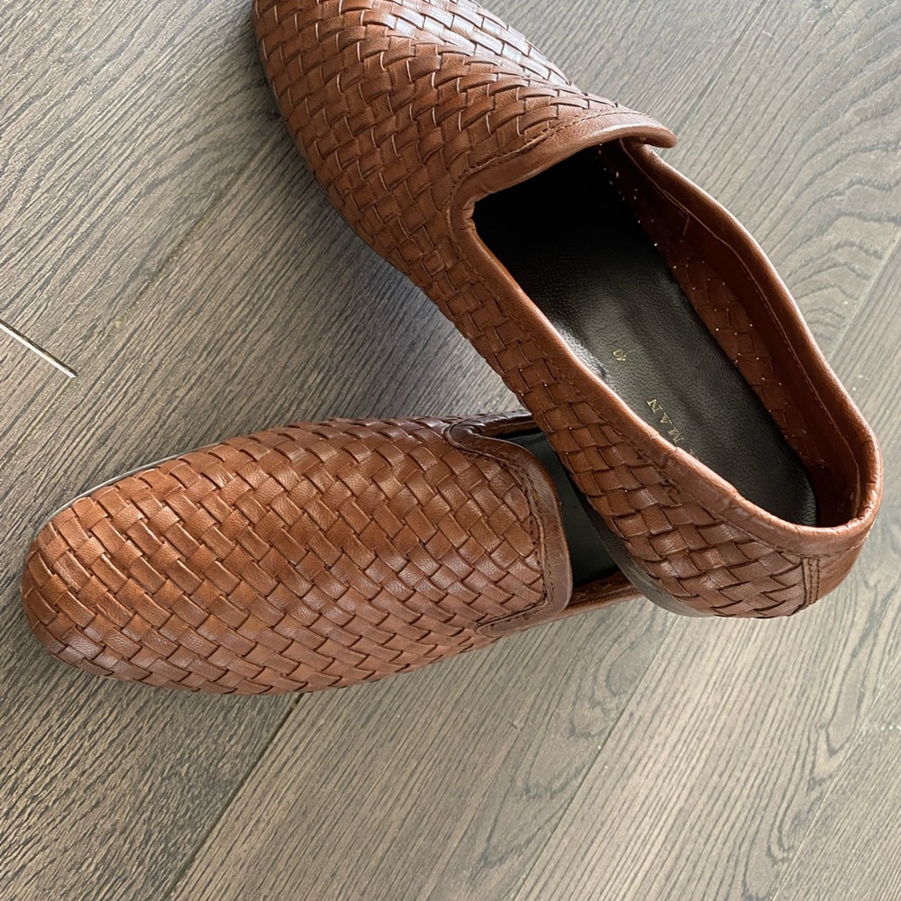 Zara Braided brown leather